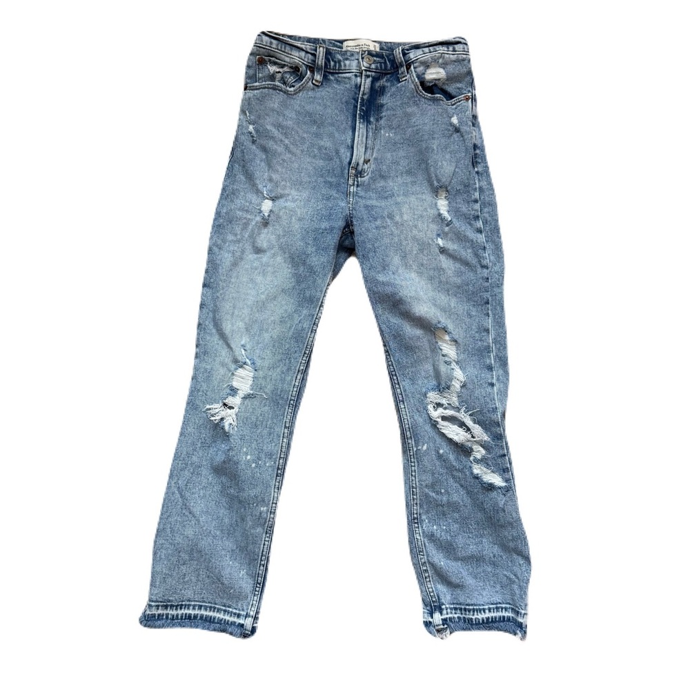 Abercrombie & Fitch‎ Blue Cropped Jeans